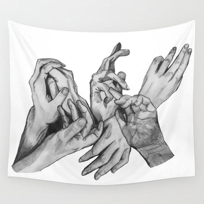 Hands tapestry outlet