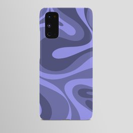 Mod Swirl Retro Abstract Pattern in Periwinkle Purple Tones Android Case