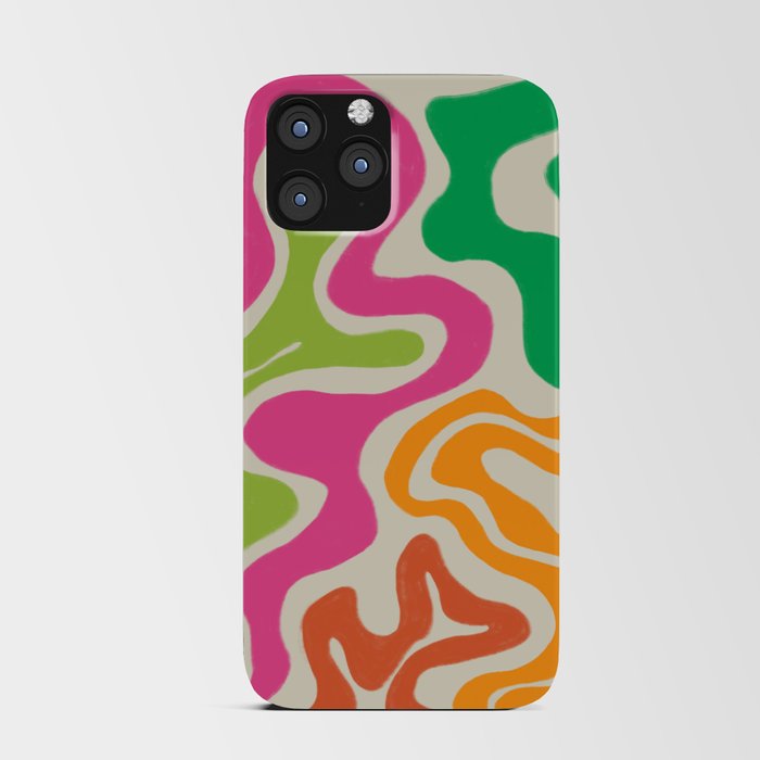 Colorful Swirls in Happy Summer Colors iPhone Card Case