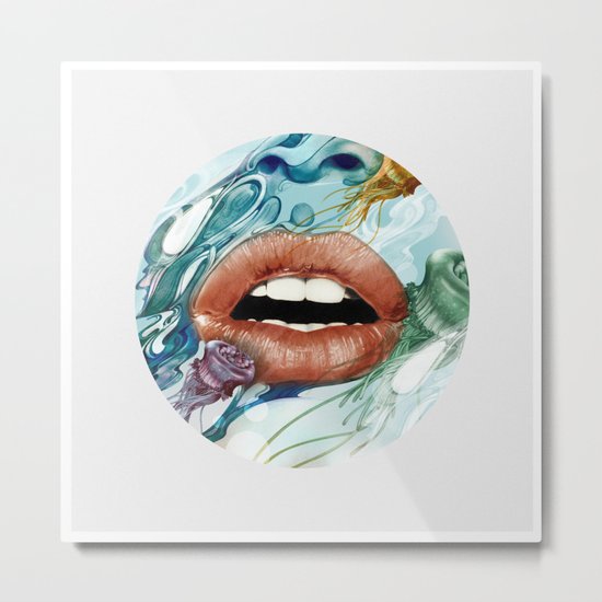 Looking Glass Metal Print