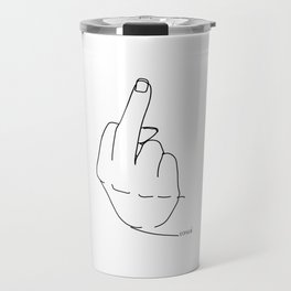 middle finger Travel Mug