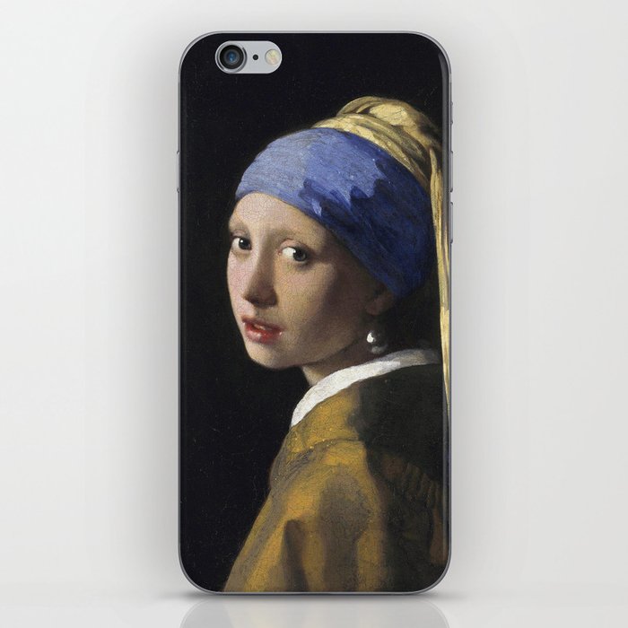 Johannes Vermeer - The girl with a pearl earring iPhone Skin