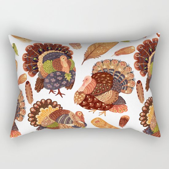 Turkey Gobblers Rectangular Pillow
