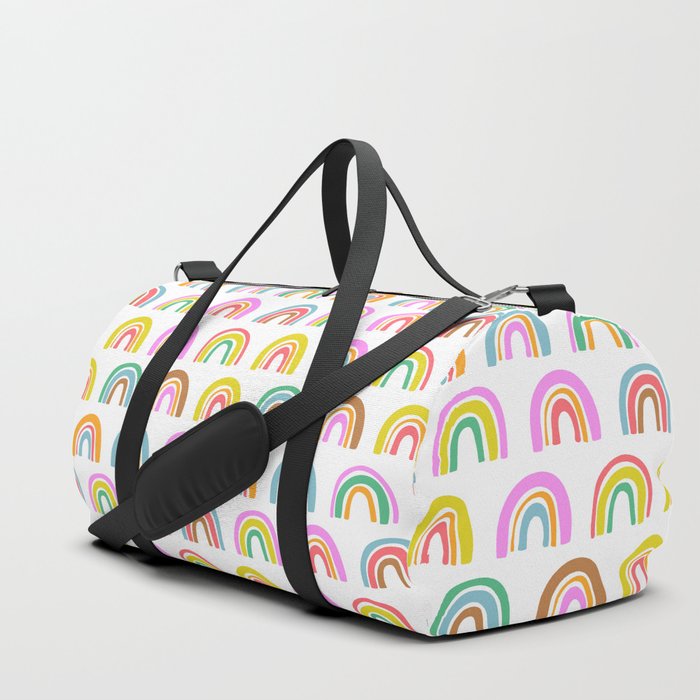 Bold Rainbow Pattern Duffle Bag