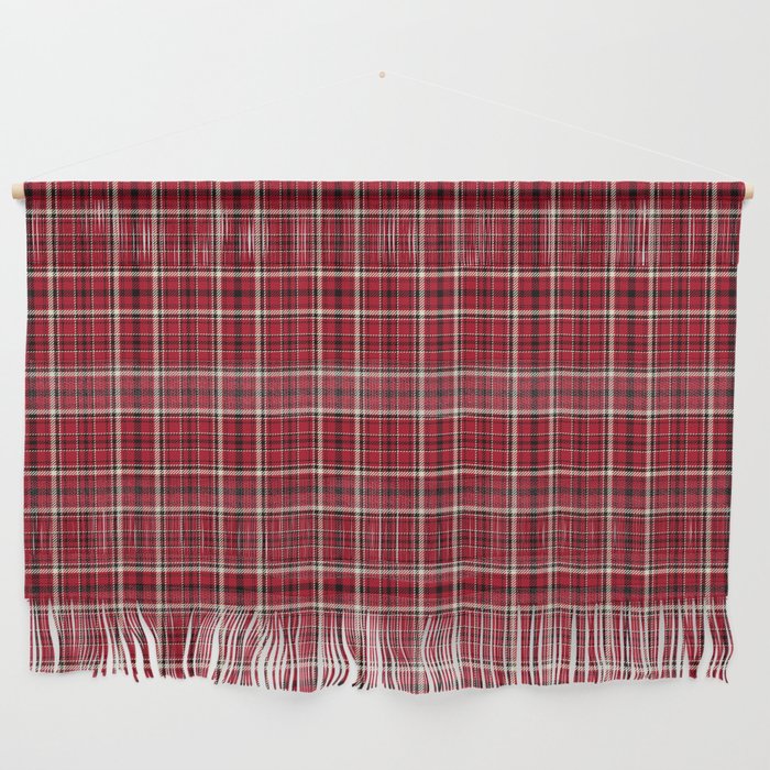 plaid to see you_red Wall Hanging