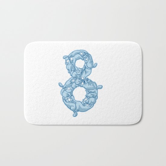 8 Cats Bath Mat