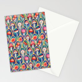Luxury abstract mushroom pattern - original Stationery Card
