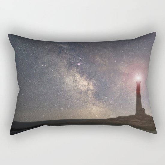 Milkyway over Thacher Island Rectangular Pillow