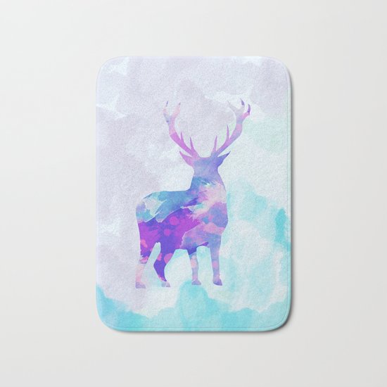 Abstract Deer II Bath Mat