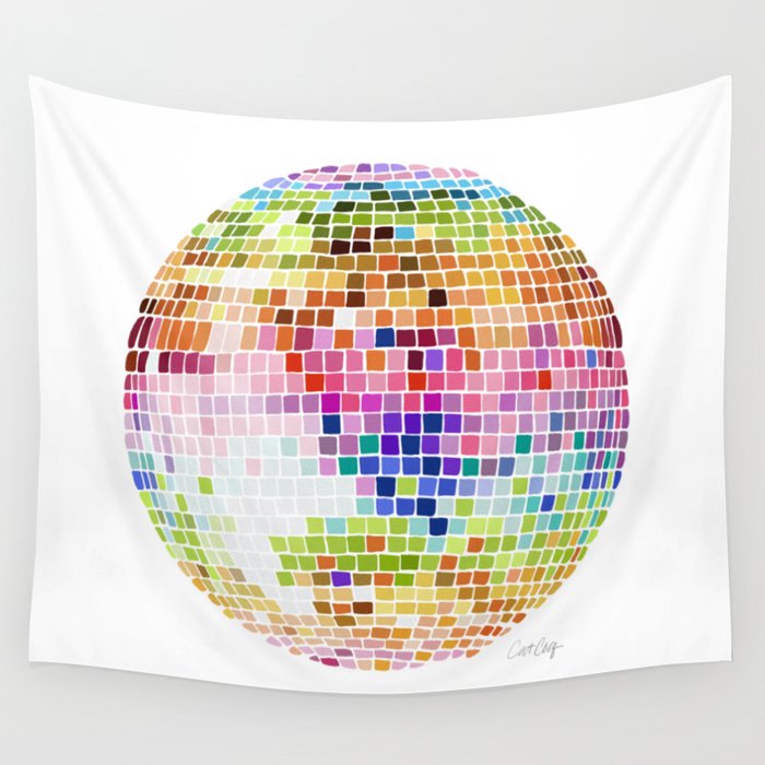 Disco Ball – Rainbow Wall Tapestry