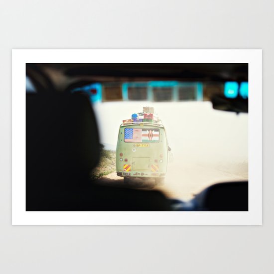on the road::kenya Art Print