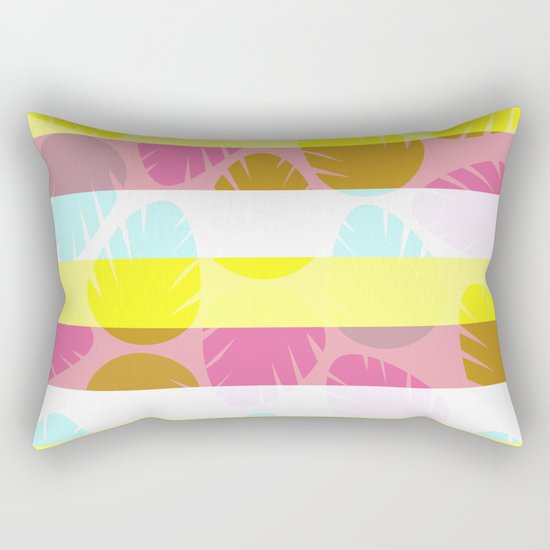Tropical stripes Rectangular Pillow
