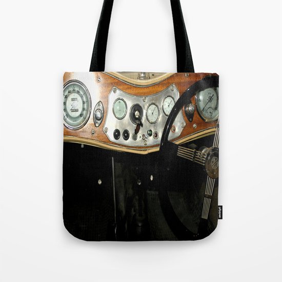 1948 MG "TC" Sports Car Dashboard Tote Bag