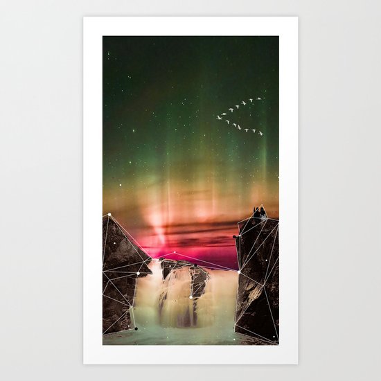 ROMANTIC WATERFALL Art Print