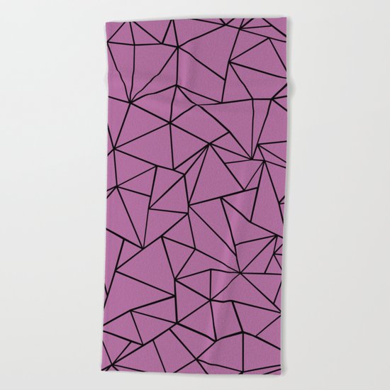 Ab Outline Bodacious Beach Towel