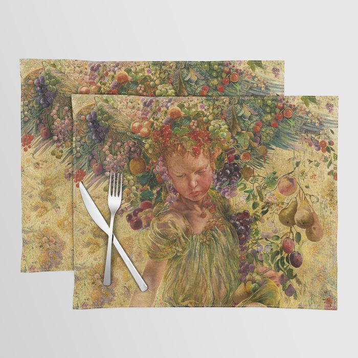 The Four Seasons, Autumn by Leon Frederic Placemat
