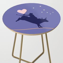 Cowboy in Love - Taurus Zodiac Sign for Valentine's Day  Side Table