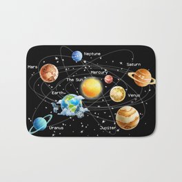 Solar System Bath Mat