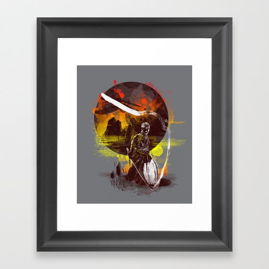 ink kata Framed Art Print