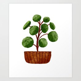 Hanging Pothos Plant Art Print