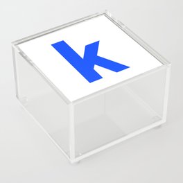 letter K (Blue & White) Acrylic Box