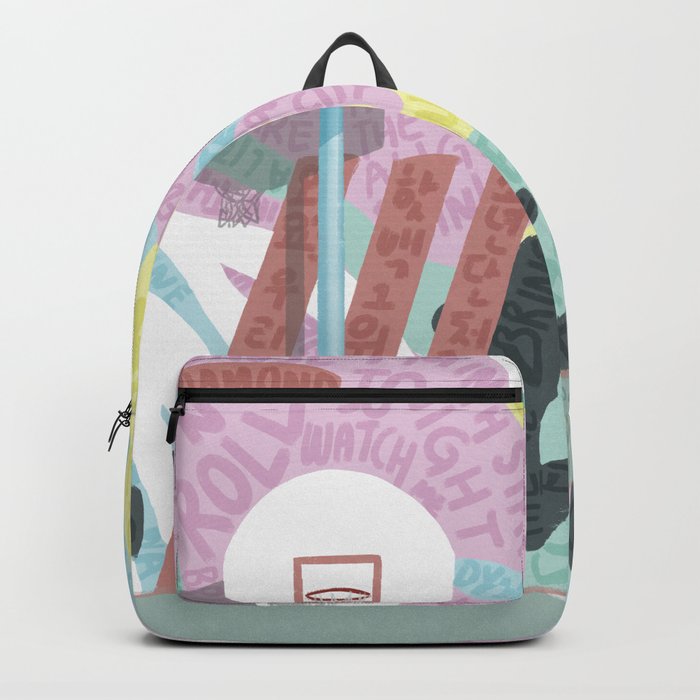 Dynamite Basketball Playground Backpack by Dania Society6