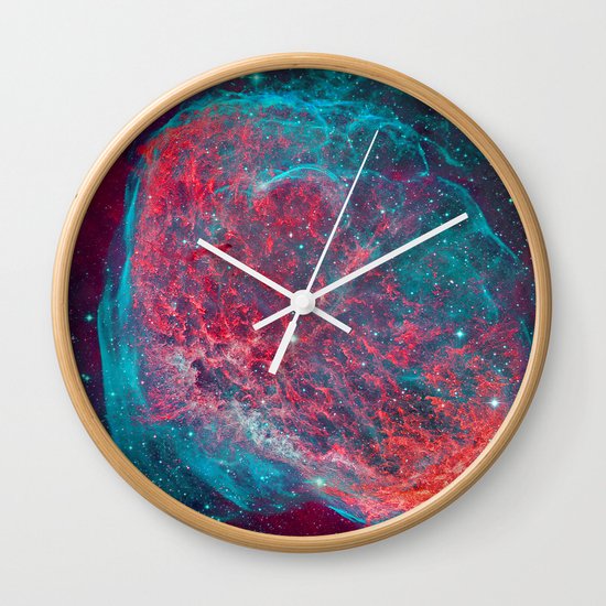 Crescent Nebula Wall Clock