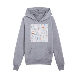 Winter wonderland in pastel confetti hues Kids Pullover Hoodies