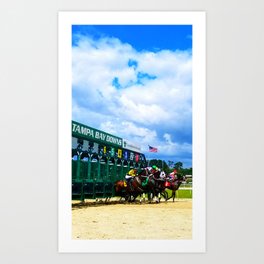 A Day at the Races Art Print