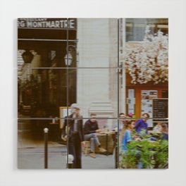 Unfocused Paris Nº2 | Faubourg Montmartre daily life | Out of focus photography Wood Wall Art