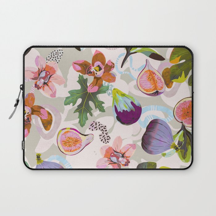 Figs, shapes and tropical flowers D Laptop Sleeve