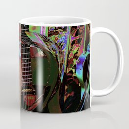 The Magic of Guitar Waves Coffee Mug | Sound, Guitar, Edit, Color, Psychedelic, Waves, Rainbow, Mirror, Digital, Ripples 
