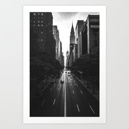 New York City (Black and White) Art Print