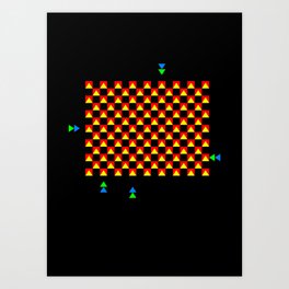 Space Invaders Art Print | Digital, Graphic Design, Pattern, Vector 