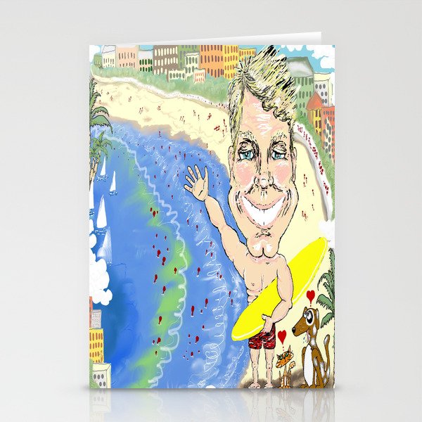 Greetings from Dr. Chris on Bondi Beach! Stationery Cards