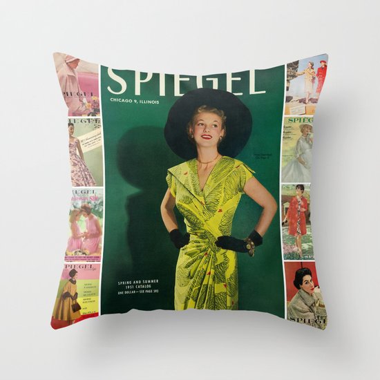 1951 Spring/Summer Catalog Cover Throw Pillow