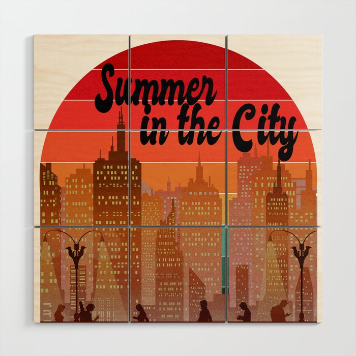 Summer in the City Wood Wall Art
