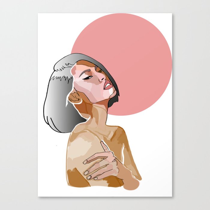 Pink Lemonade Lady  Canvas Print