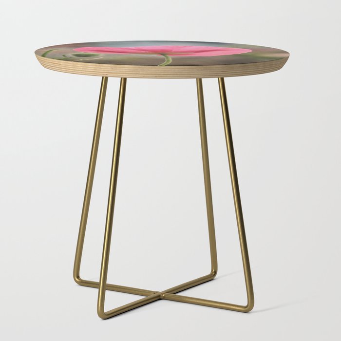 Elegant Pink Poppy (vintage edit) Side Table