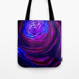 Purple Indigo Rose Tote Bag