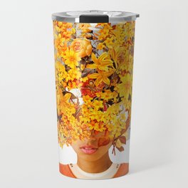 I Saw You Flower in the reflection of my Soul Travel Mug