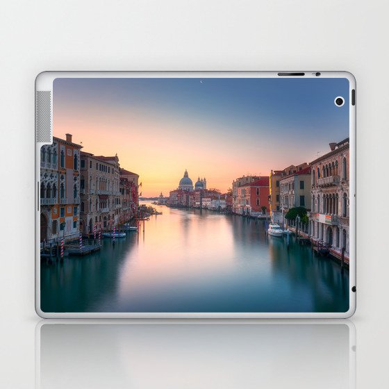 Venice, Grand Canal before sunrise. Italy Laptop & iPad Skin