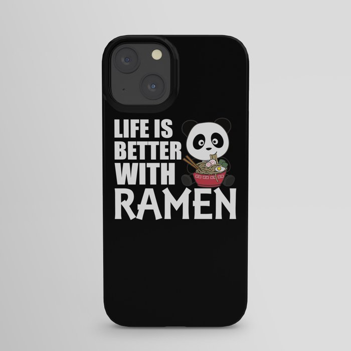 Ramen Japanese Noodles Sweet Panda Eats Ramen iPhone Case