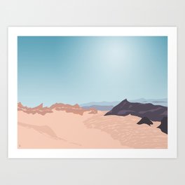 Valle de la Luna (Moon Valley), San Pedro de Atacama, Chile Art Print