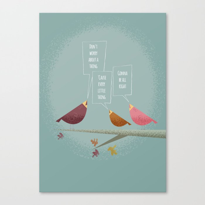 Three Little Birds Canvas Print