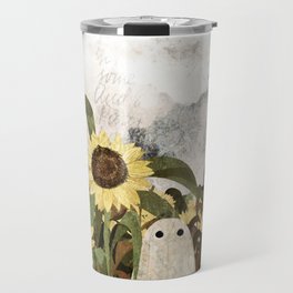 There's A Ghost in the Sunflower Field Again... Travel Mug