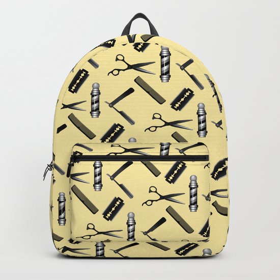 Barber Shop Pattern Backpack