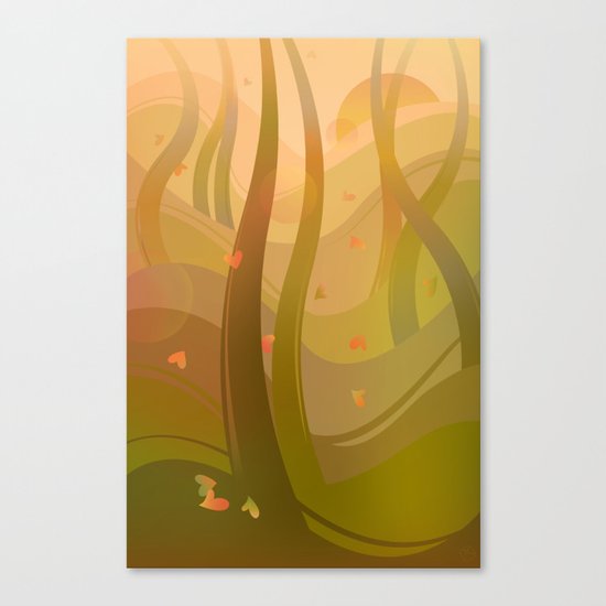 Enchanting Autumn Forest Canvas Print