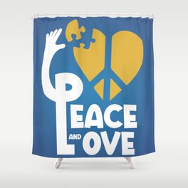 Ukraine peace, make peace in Ukraine Shower Curtain