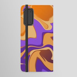 Purple Marble Design Android Wallet Case